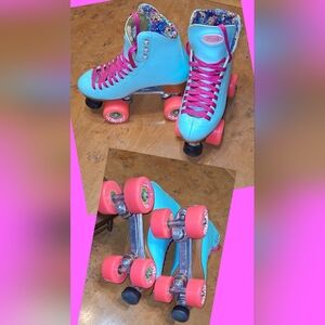 Moxi Roller Skates with Pink Accents